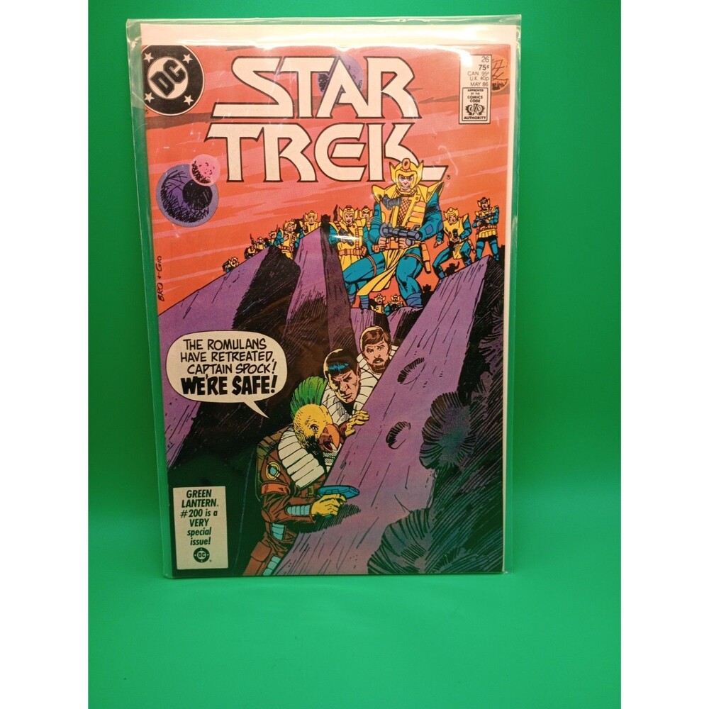 Star Trek "The Romulans Retreat Captain Spock We're Safe!" Dc Comic Book
